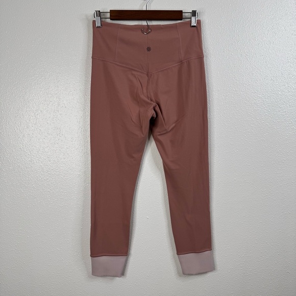 Athleta Elation Rib Trim 7/8 Tight Leggings Pink/Orchid Size Medium - Picture 3 of 4